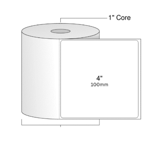 4 Inch Label 100mm x 100mm / 4×4 inch (DT) Barcode Label Sticker – AFRA Label ...